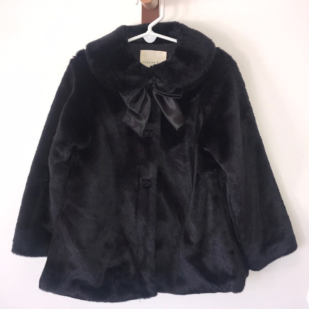 Copper Key faux fur coat